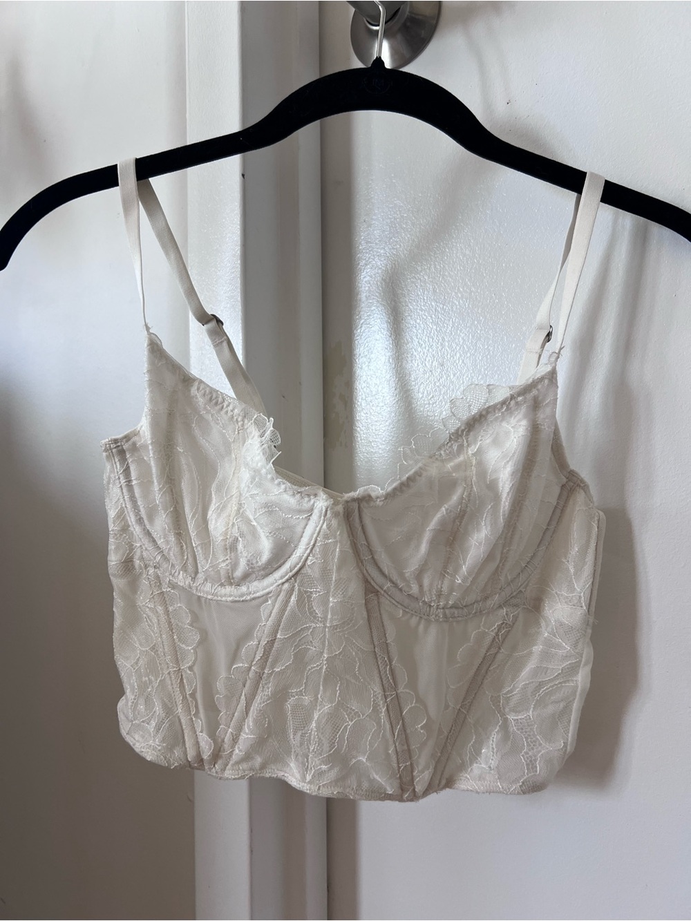 White Lace Bustier/Corset Top